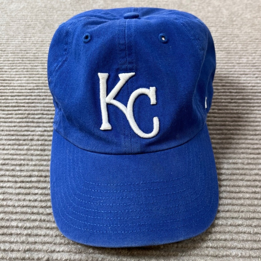 47 Brand Kansas City Royals MLB Clean Up Adjustable Hat Royal Blue Dad Cap OSFA